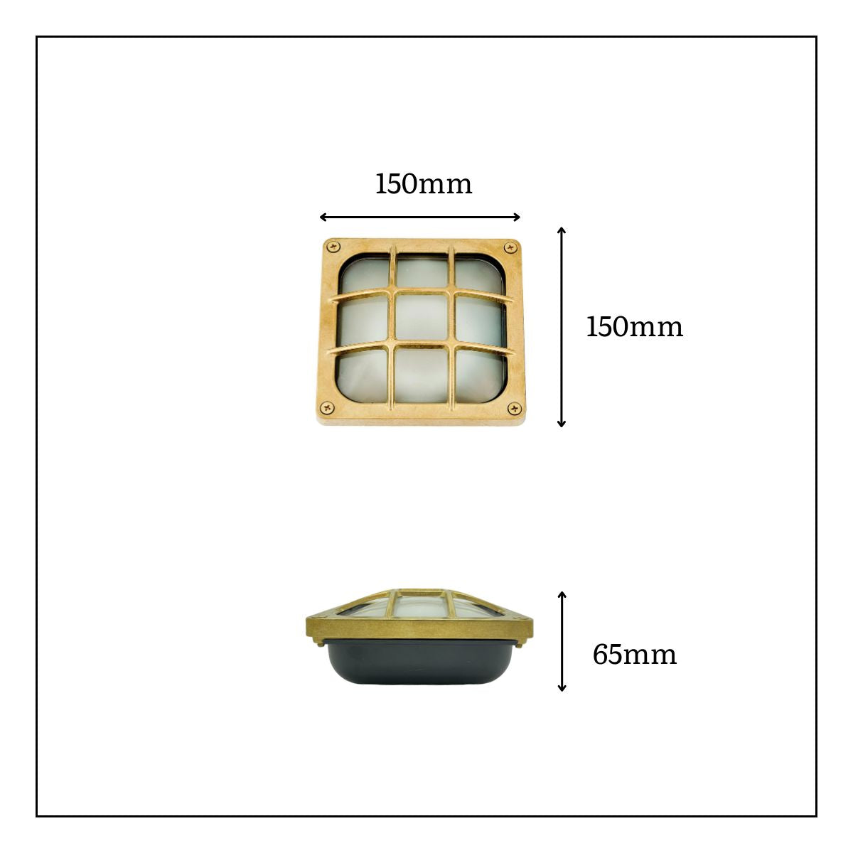 Lampfix Navigator Square Francis Outdoor Wall Light