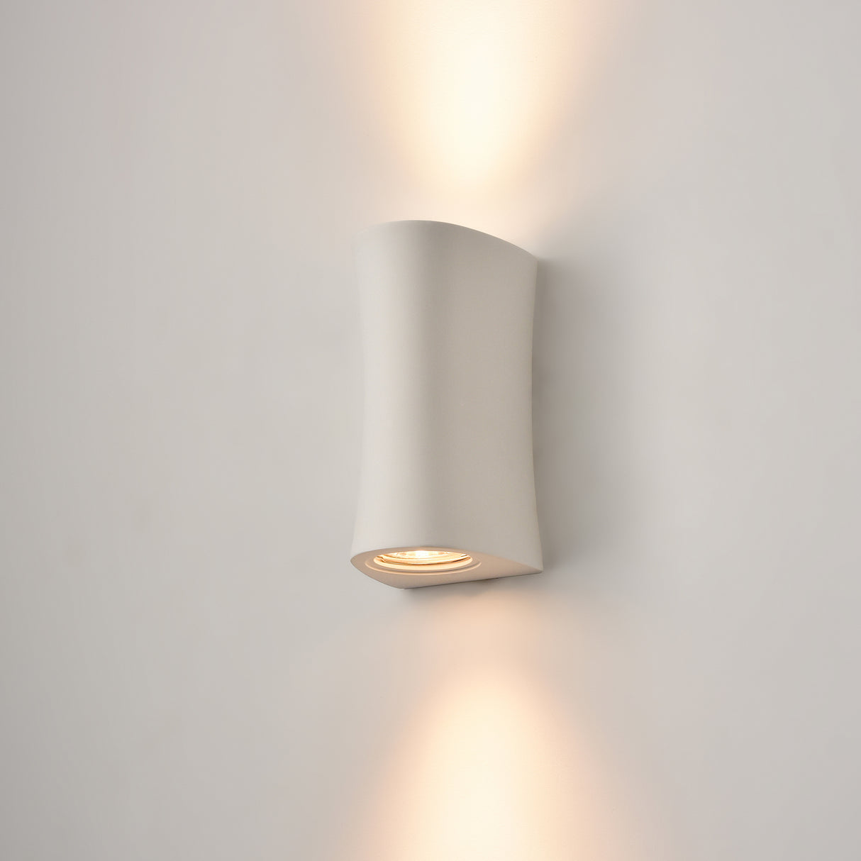 Franklite Fresco Matt White Vertical Wall Light