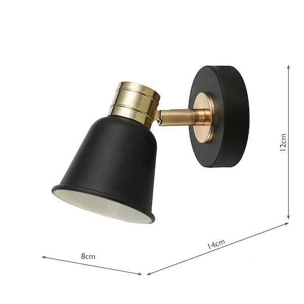 Dar Fry Spotlight Black and Rose Gold –  from Amos Lighting + Home