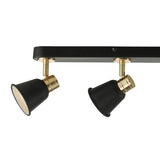 Dar Fry 4 Bar Spotlight Black and Rose Gold –  from Amos Lighting + Home