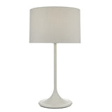 Dar Funchal Table Lamp Grey with Shade –  from Amos Lighting + Home