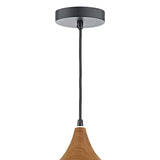 Dar Gaucho Large Pendant Matt Black & Wood –  from Amos Lighting + Home