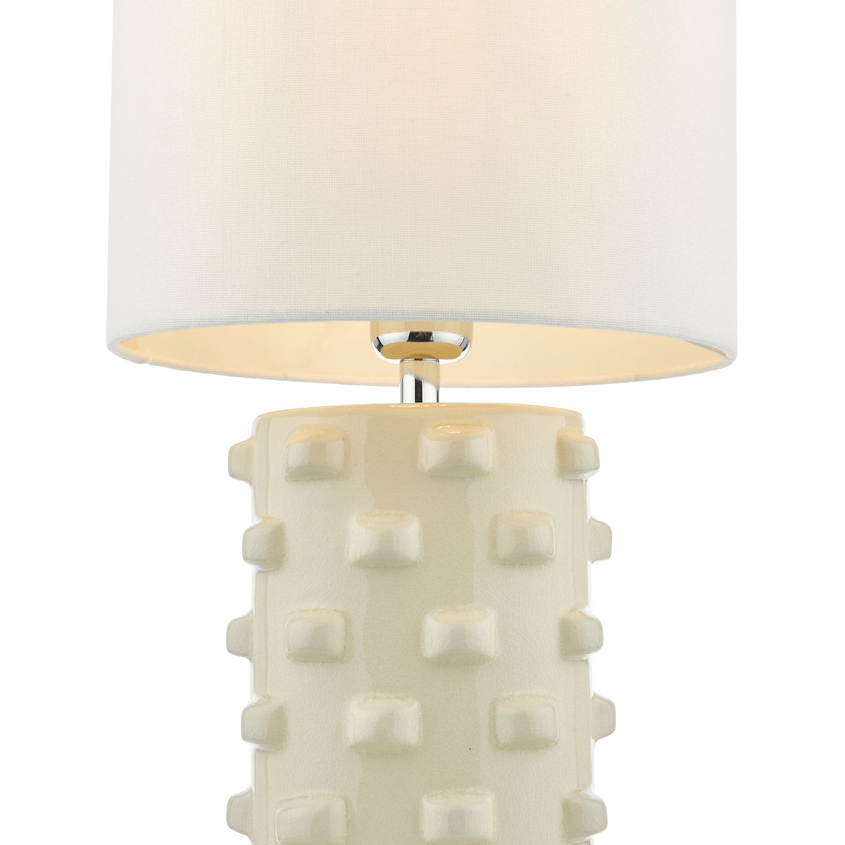 Dar Georgina Table Lamp White With Shade –  from Amos Lighting + Home