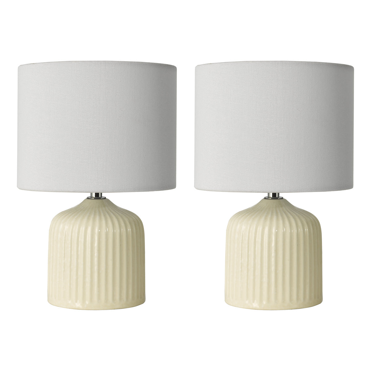 Dar Gigi Twin Pack Table Lamp Cream With Shade