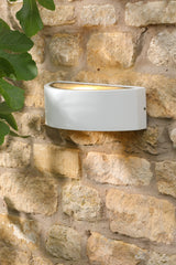 David Hunt Gosport Outdoor Wall Light Matt White IP54