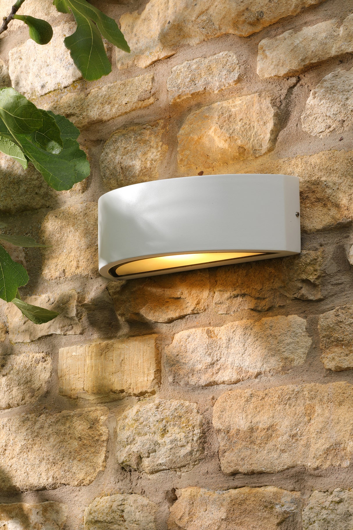 David Hunt Gosport Outdoor Wall Light Matt White IP54