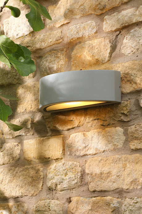 David Hunt Gosport Outdoor Wall Light Matt Grey IP54