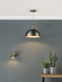 Dar Governor Pendant Antique Chrome Antique Brass –  from Amos Lighting + Home