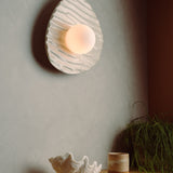 Studio Haran Towan Wall Light in Ceramic and Oak