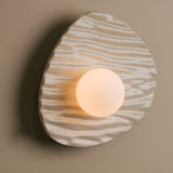 Studio Haran Towan Wall Light in Ceramic and Oak