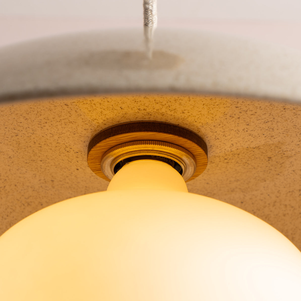 Studio Haran Dusk Pendant Light in Ceramic and Brass/Nickel