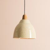 Studio Haran Element Pendant Light in Ceramic and Oak
