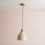 Studio Haran Element Pendant Light in Ceramic and Oak