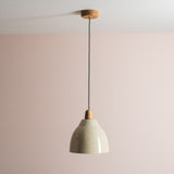 Studio Haran Element Pendant Light in Ceramic and Oak