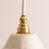 Studio Haran Small Element Pendant Light in Ceramic and Brass/Nickel