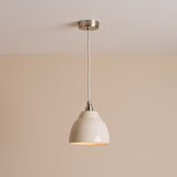 Studio Haran Small Element Pendant Light in Ceramic and Brass/Nickel