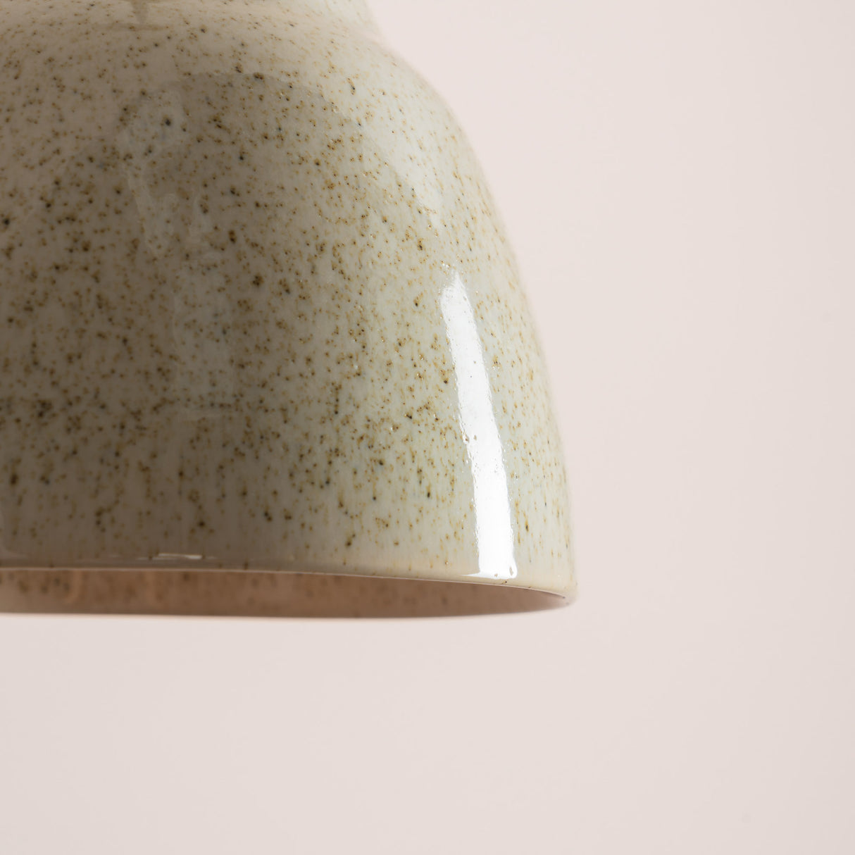 Studio Haran Small Element Pendant Light in Ceramic and Oak