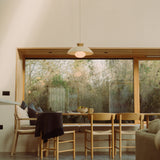 Studio Haran XL Dawn Pendant Light in Ceramic and Oak