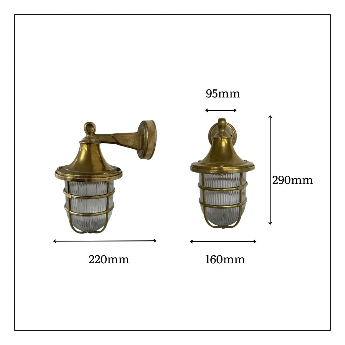 Lampfix Navigator Grand Tiller Outdoor Wall Lantern