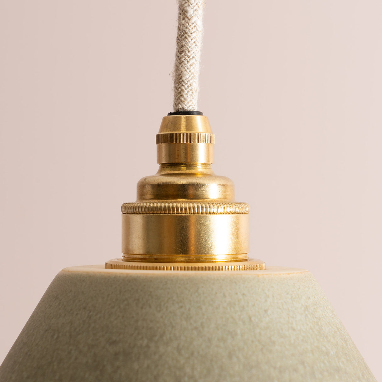 Studio Haran Element Pendant Light in Ceramic and Brass/Nickel