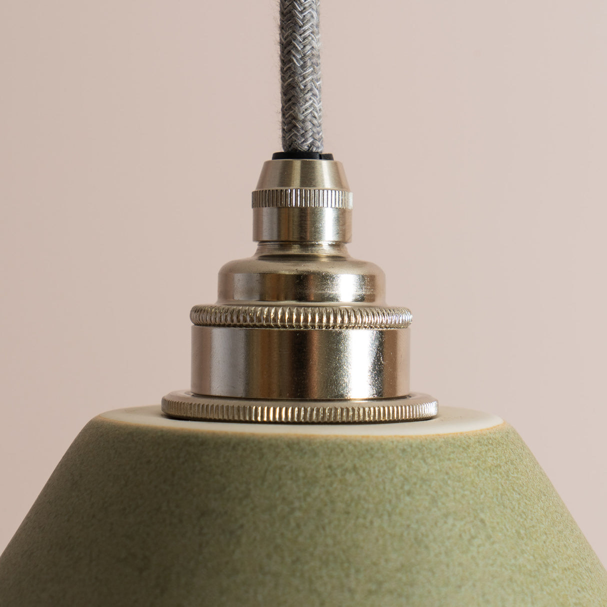 Studio Haran Element Pendant Light in Ceramic and Brass/Nickel