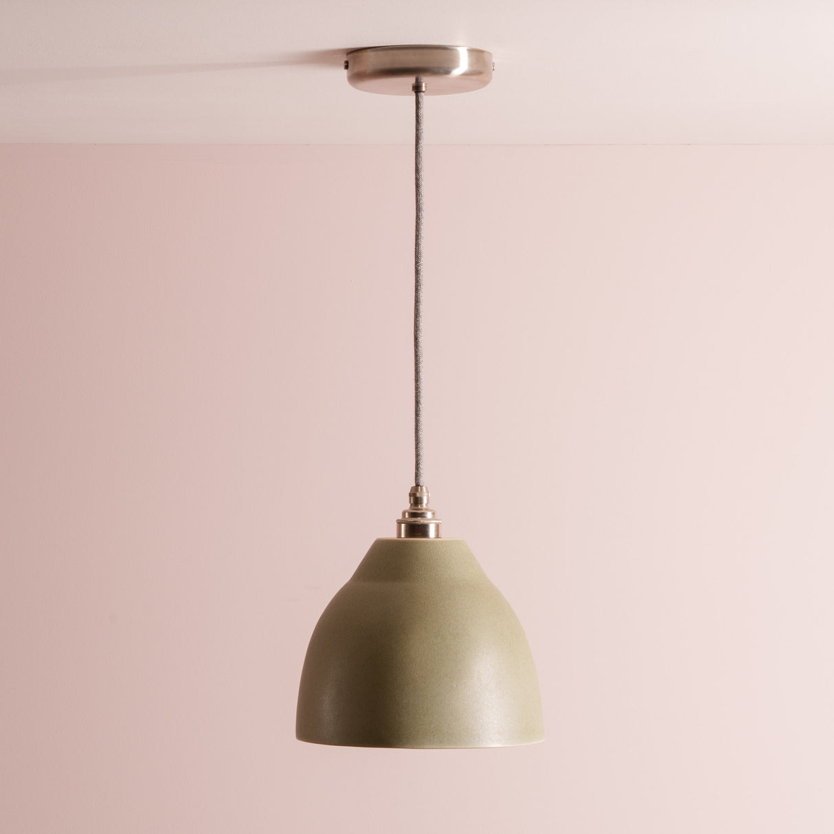 Studio Haran Element Pendant Light in Ceramic and Brass/Nickel