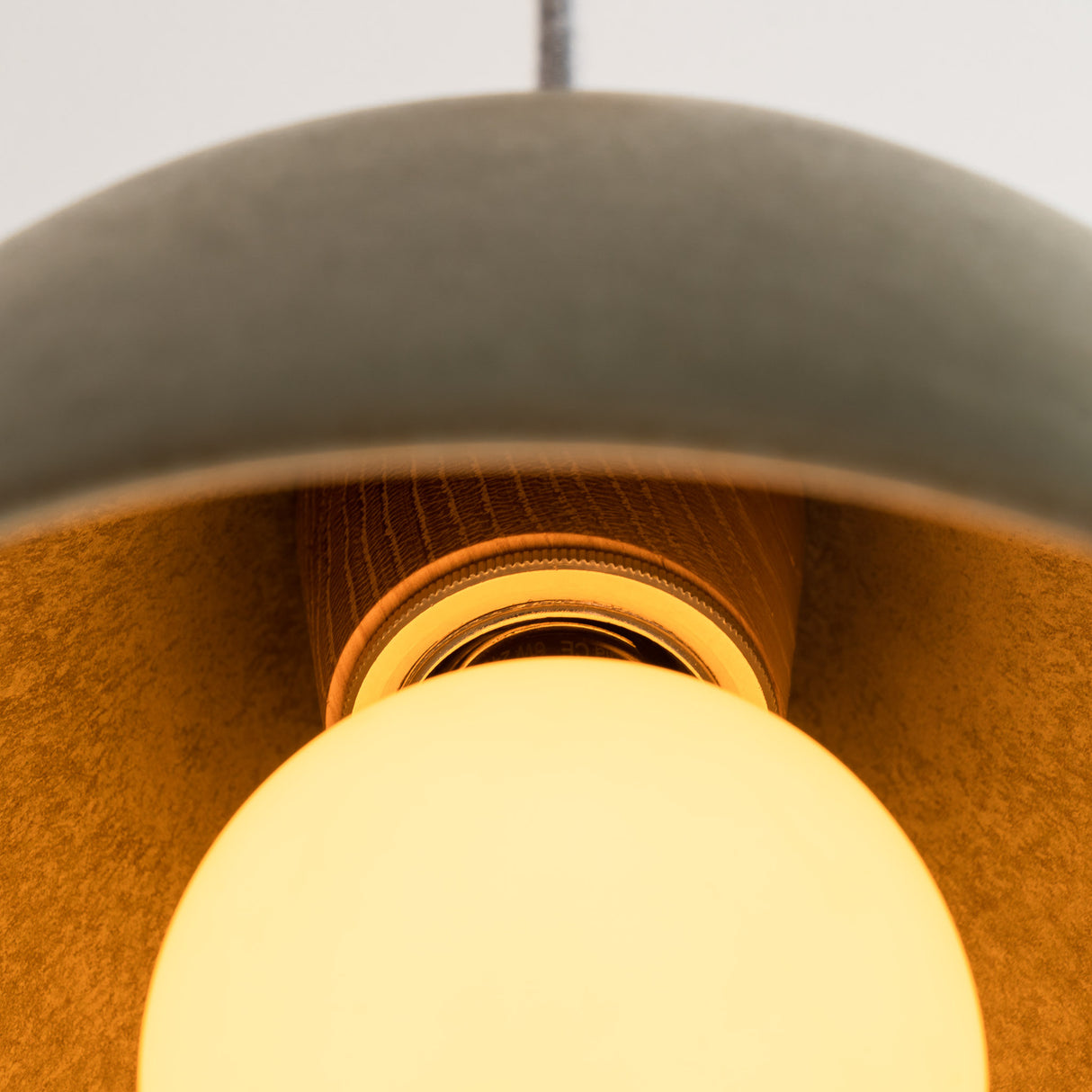 Studio Haran Element Pendant Light in Ceramic and Oak