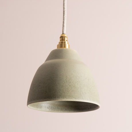 Studio Haran Small Element Pendant Light in Ceramic and Brass/Nickel