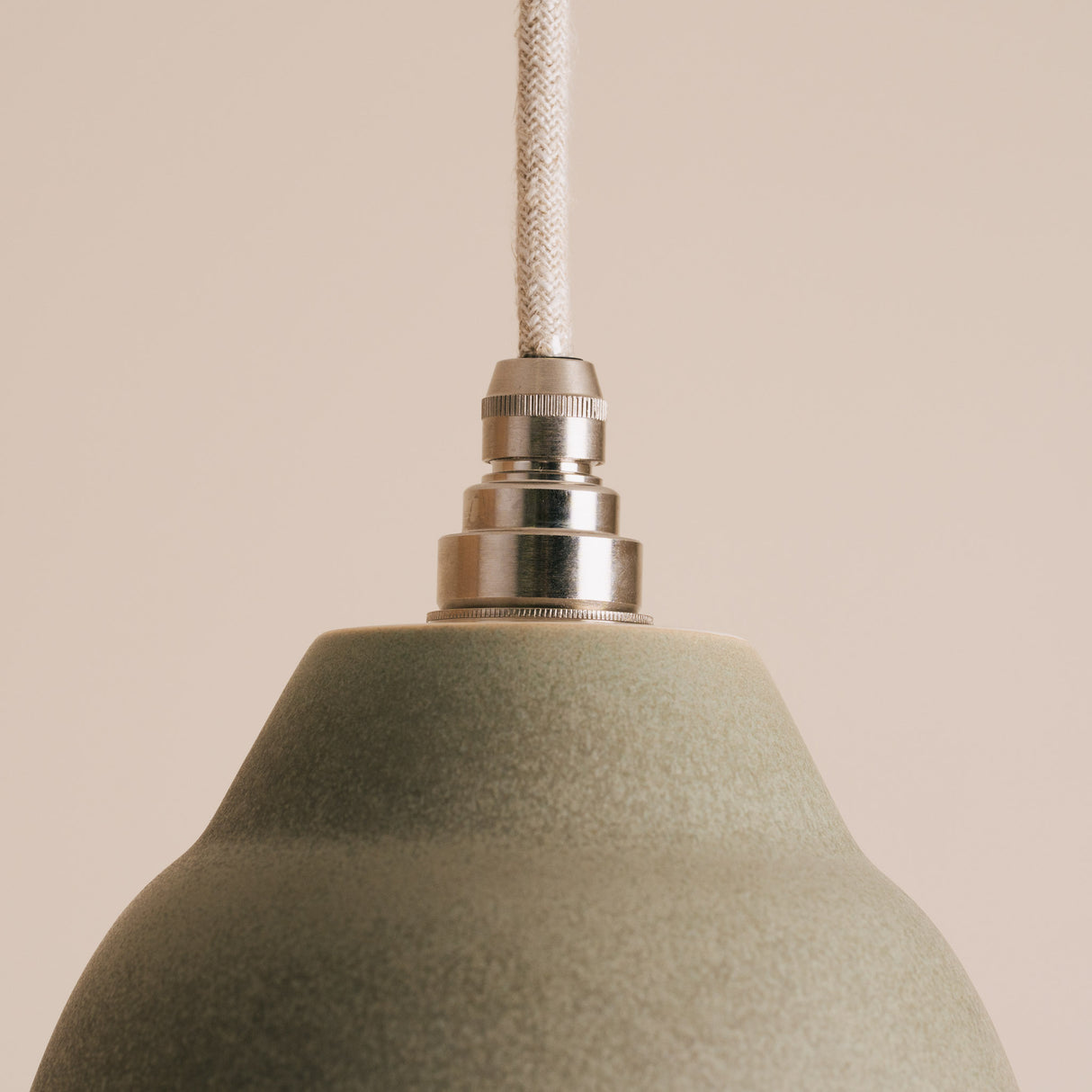 Studio Haran Small Element Pendant Light in Ceramic and Brass/Nickel