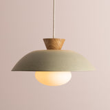 Studio Haran Dawn Pendant Light in Ceramic and Oak