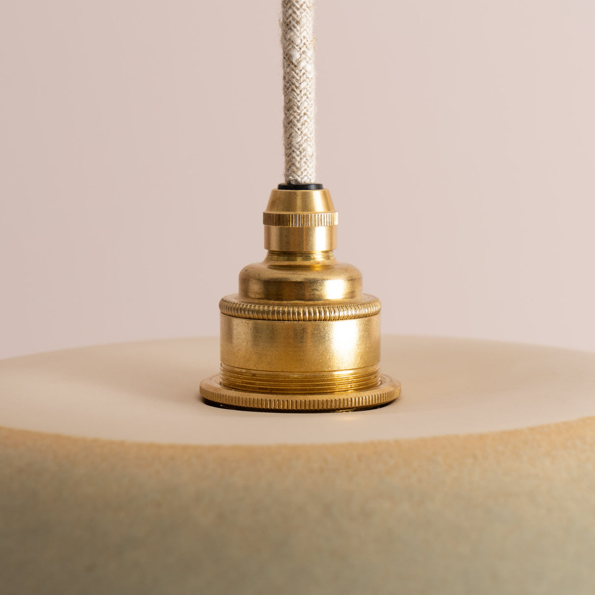 Studio Haran Dusk Pendant Light in Ceramic and Brass/Nickel
