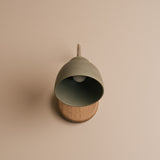 Studio Haran Flex Wall Light in Brass/Nickel, Ceramic and Oak