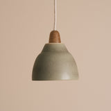 Studio Haran Small Element Pendant Light in Ceramic and Oak