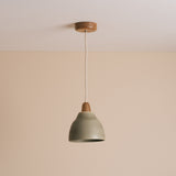 Studio Haran Small Element Pendant Light in Ceramic and Oak