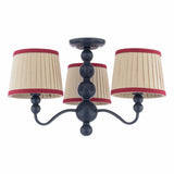 Joules Harewood 3 Light Semi-Flush Matt Blue With Shade