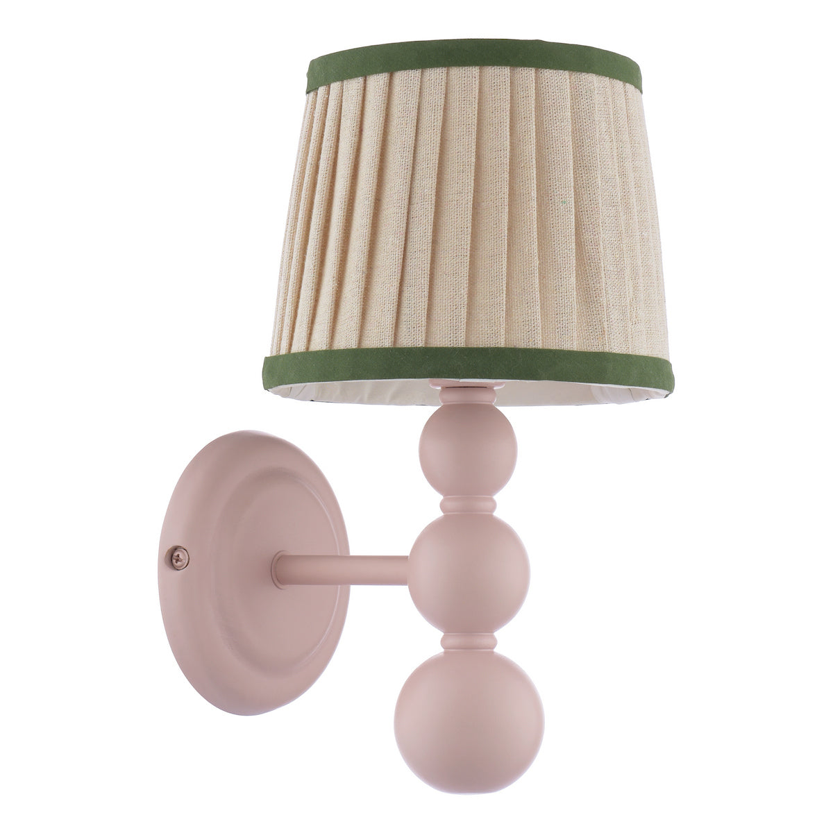 Joules Harewood Wall Light Matt Pink With Shade