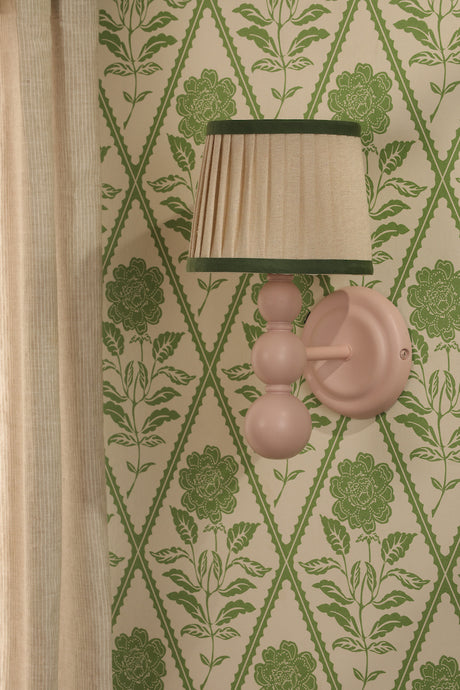 Joules Harewood Wall Light Matt Pink With Shade