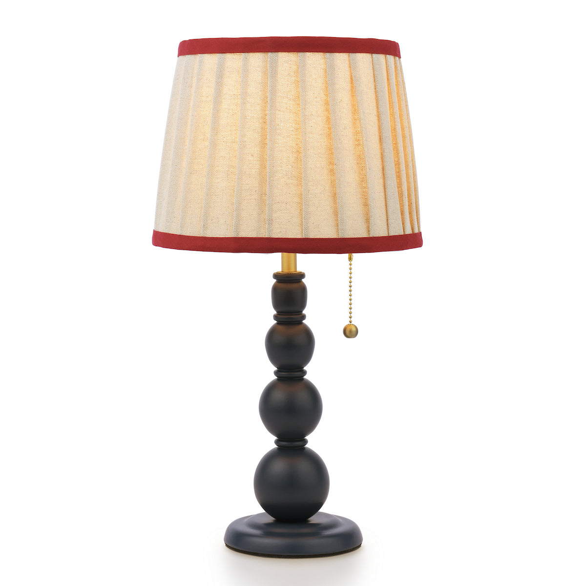 Joules Harewood Table Lamp Matt Blue With Natural Shade