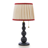 Joules Harewood Table Lamp Matt Blue With Natural Shade