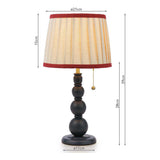 Joules Harewood Table Lamp Matt Blue With Natural Shade