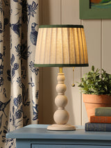Joules Harewood Table Lamp Matt Cream With Natural Shade