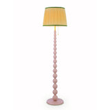 Joules Harewood Floor Lamp Matt Pink With Natural Shade