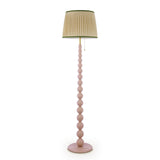 Joules Harewood Floor Lamp Matt Pink With Natural Shade
