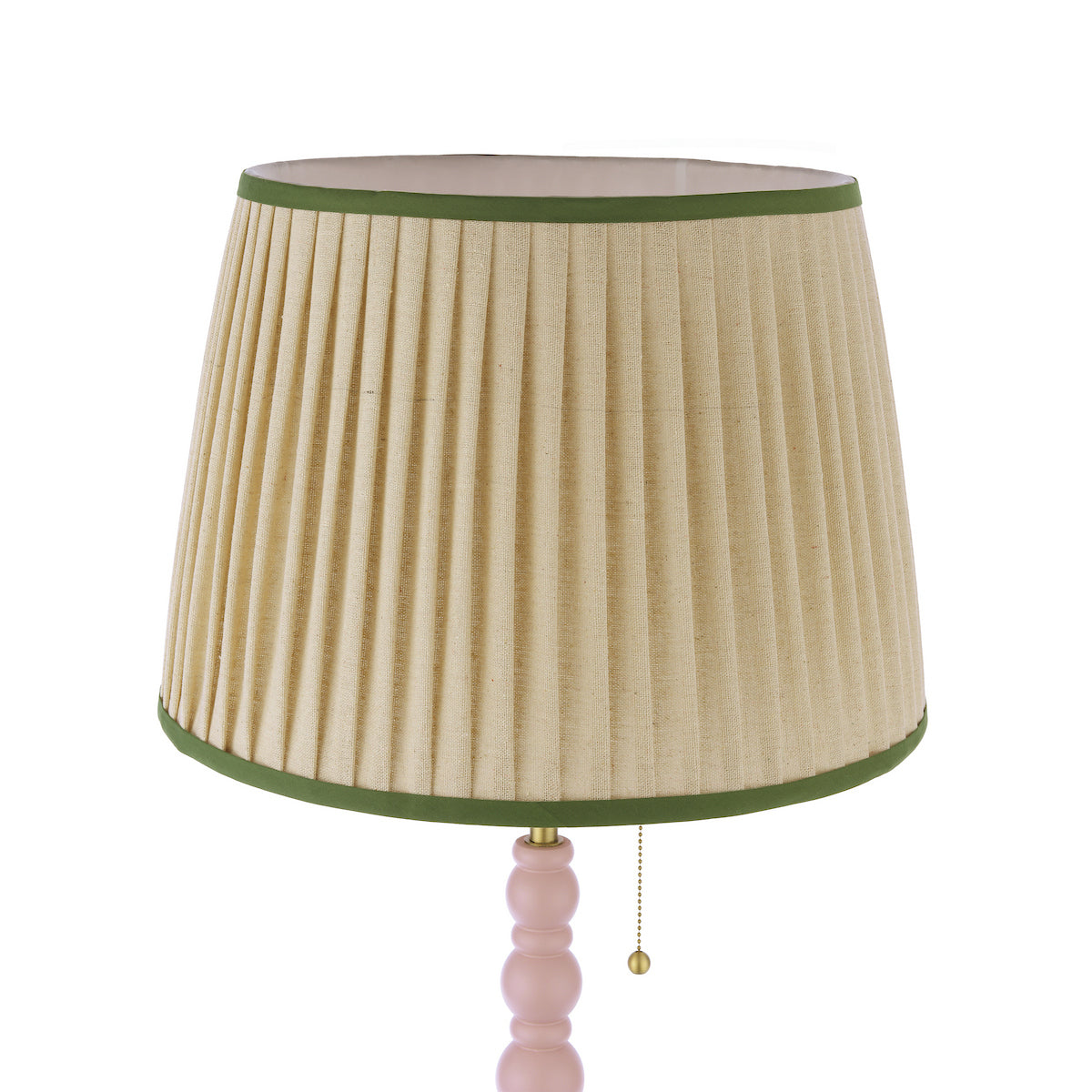 Joules Harewood Floor Lamp Matt Pink With Natural Shade