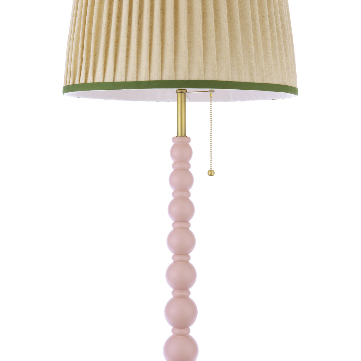 Joules Harewood Floor Lamp Matt Pink With Natural Shade