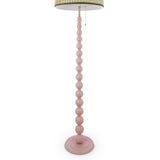 Joules Harewood Floor Lamp Matt Pink With Natural Shade