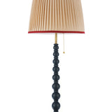 Joules Harewood Floor Lamp Matt Blue With Natural Shade