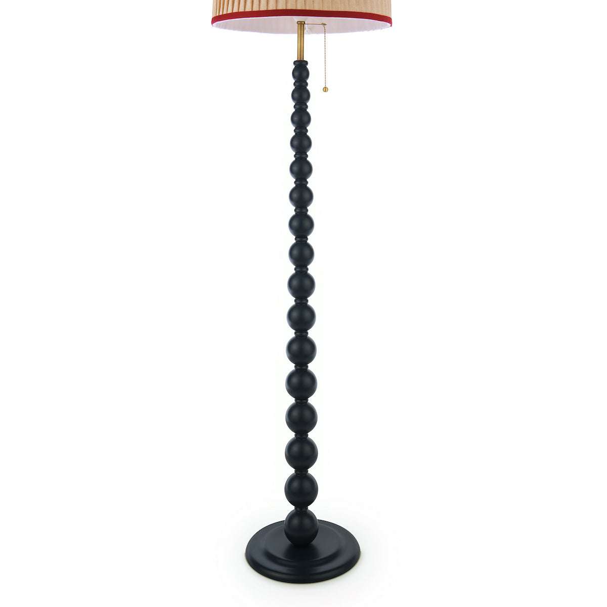 Joules Harewood Floor Lamp Matt Blue With Natural Shade