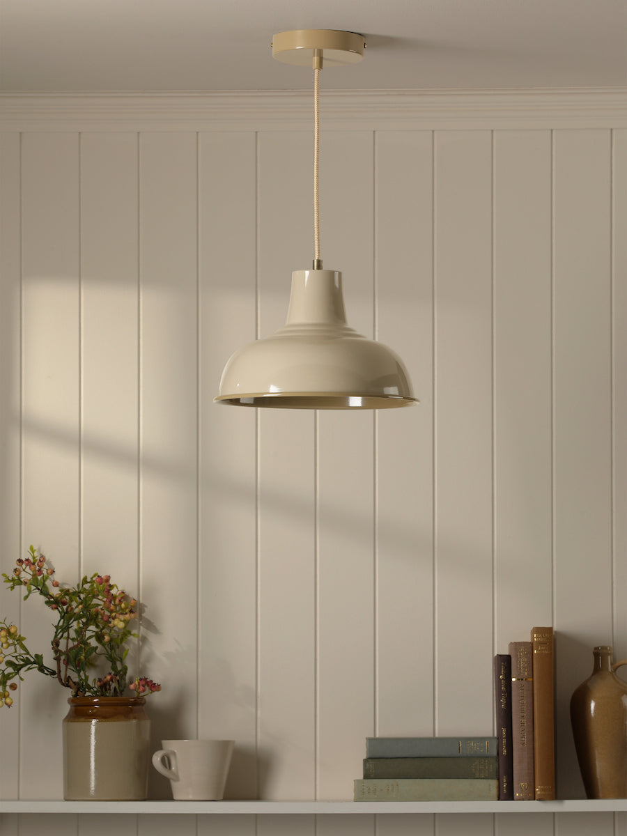 Joules Hatfield Pendant Gloss Taupe