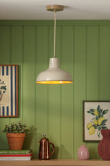Joules Hatfield Pendant Gloss Taupe